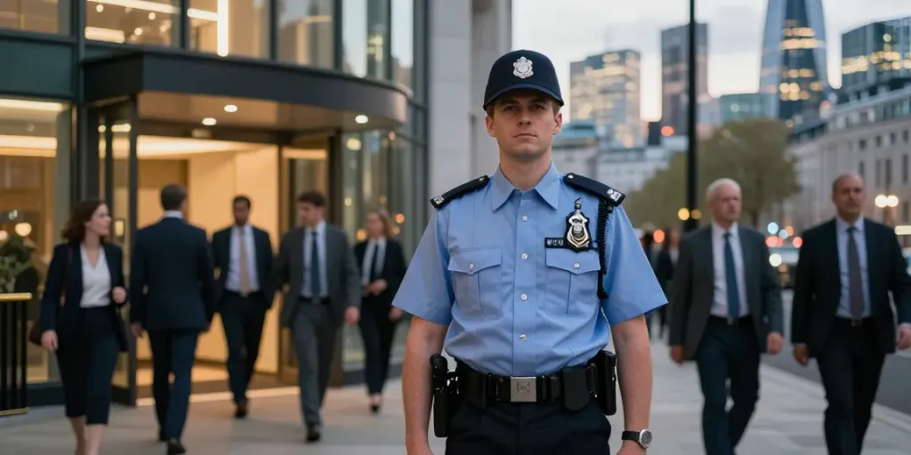 Security Guards providing reliable protection for local businesses in London.