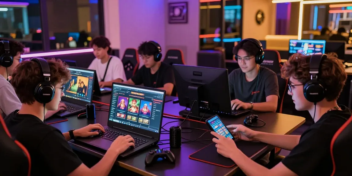 Online gaming scene showcasing DEBET platform experience with players engaging.