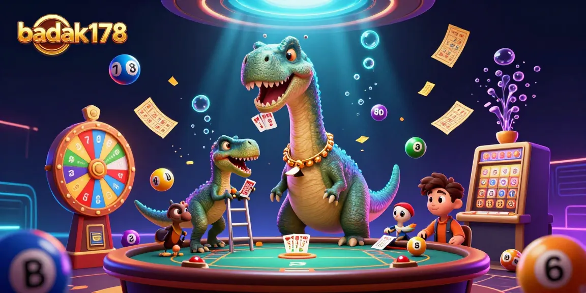 Immerse in the thrilling world of badak178 with vibrant gambling elements and energetic characters!