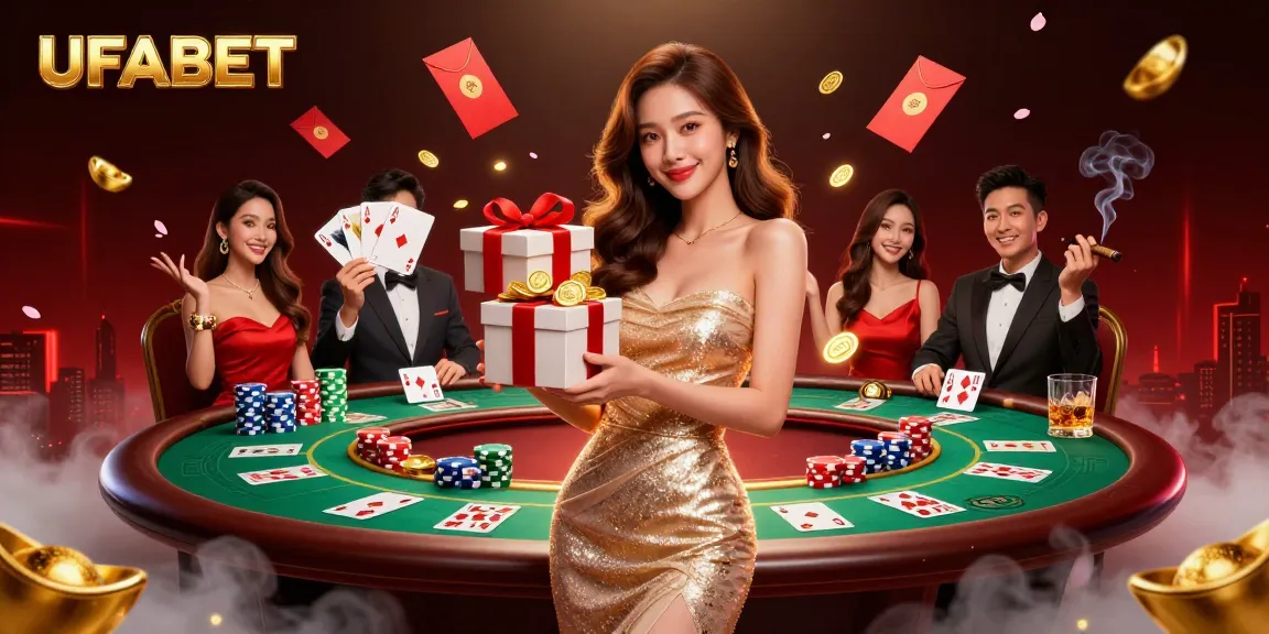 Experience exciting gameplay at UFABET with stunning visuals, festive elements, and dynamic gaming scenes.